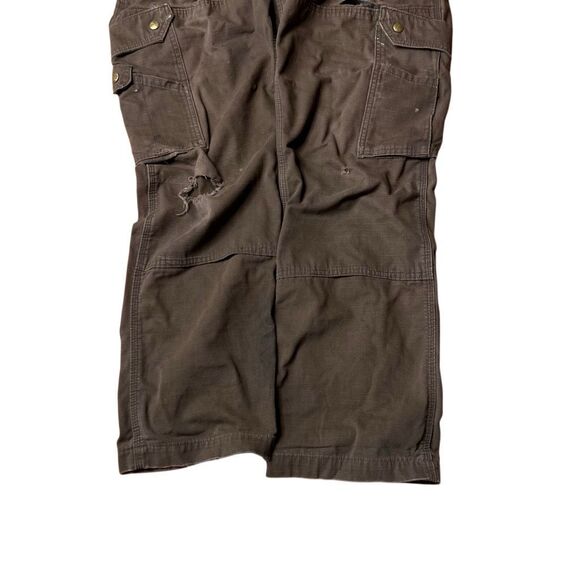 Y2K Carhartt Distressed Ripstop Pants B342 DFE Brown 32X30 - Picture 3 of 8